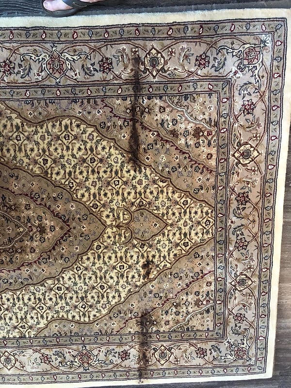 Rug before cleaning