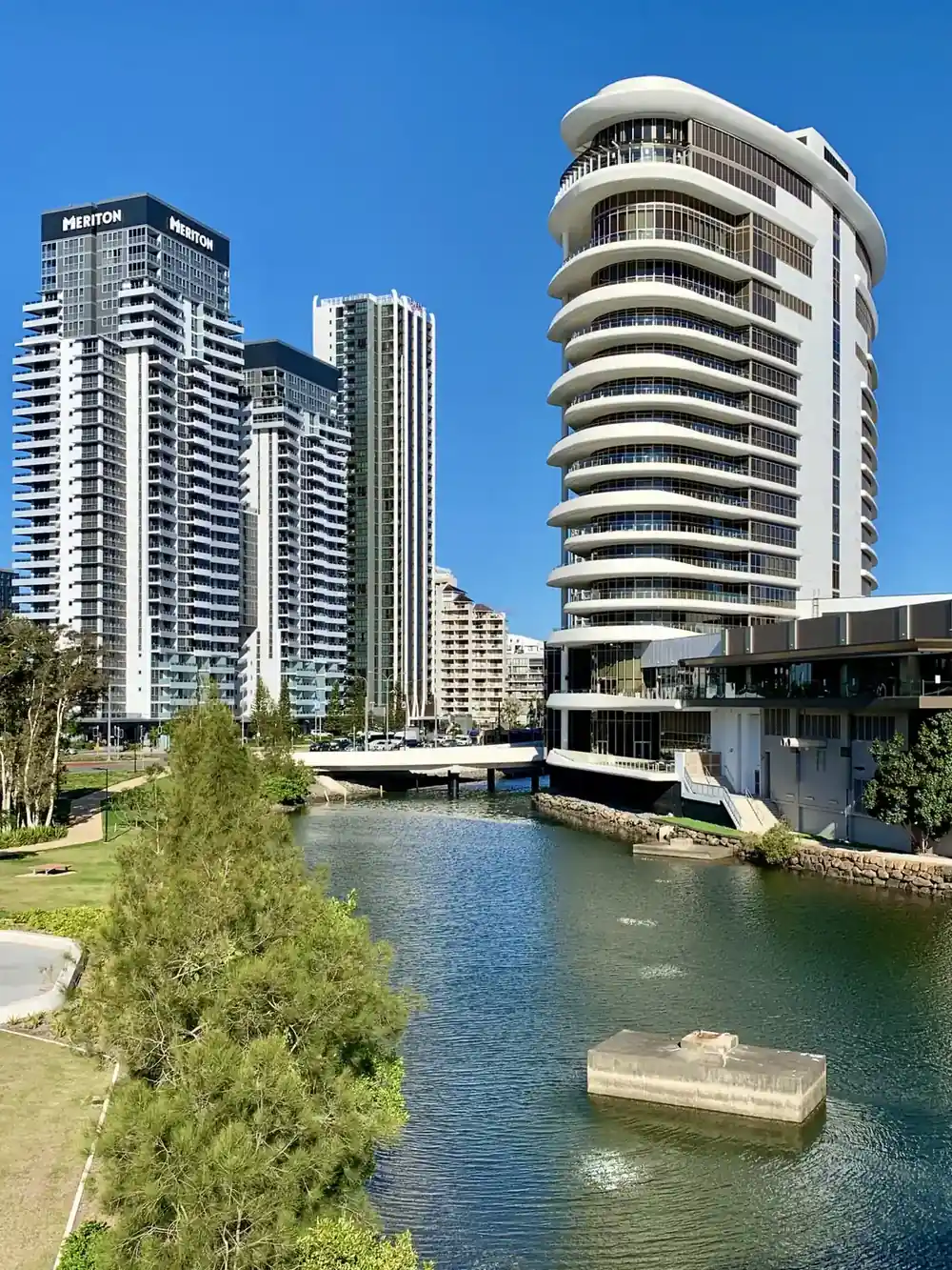 The Star Gold Coast towers seen from Broadbeach