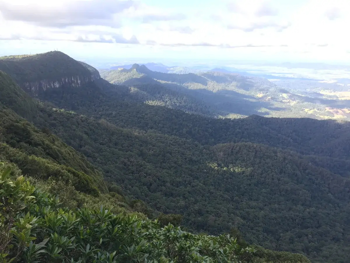 The valley and coast laid out below the Best of All Lookout