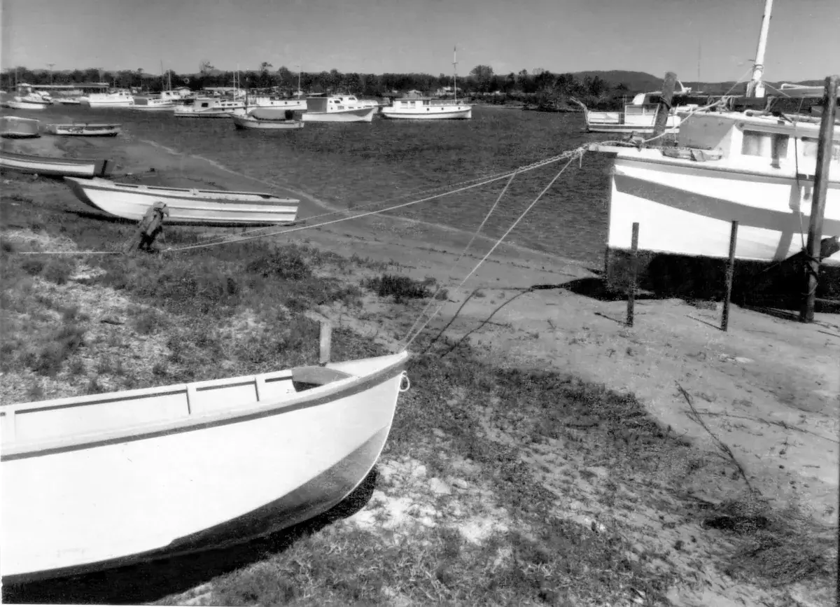 The Coomera River at Paradise Point, photographed in 1969