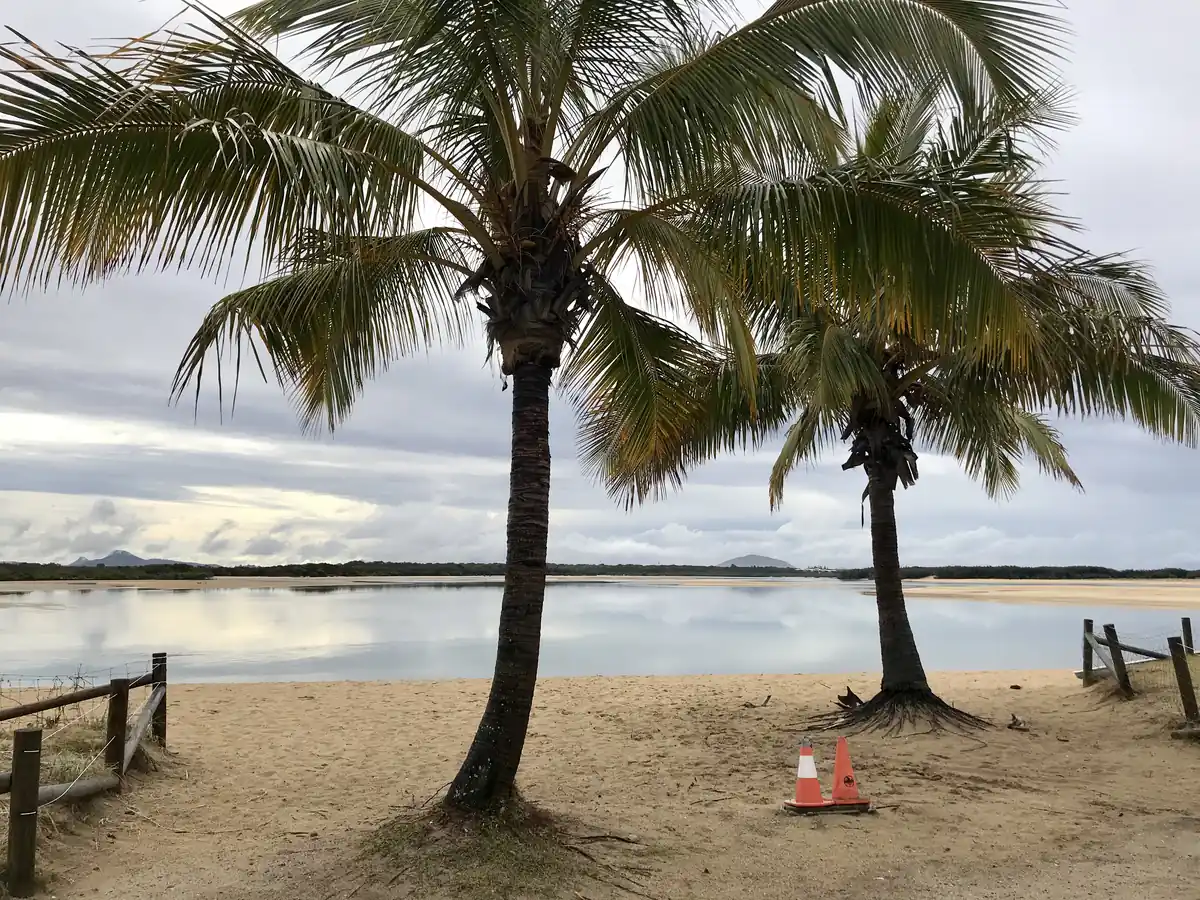 The Maroochy River bank at Cotton Tree