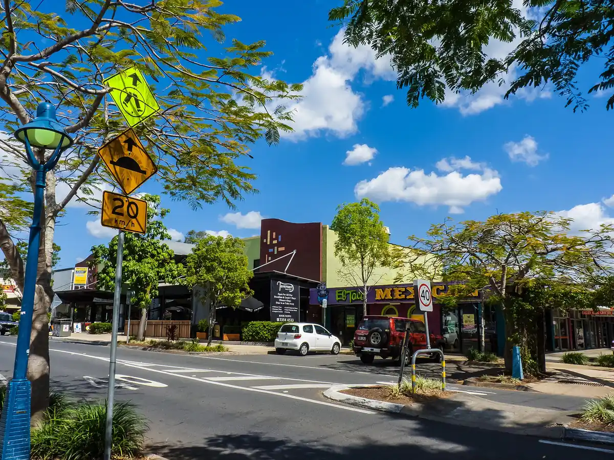 Shops along Blackwood Street, Mitchelton